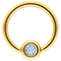 Medi Flat Back Jewelled Clip in Ring Medi Flat Back Jewelled Clip in Ring