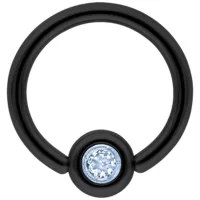 Medi Flat Back Jewelled Clip in Ring Medi Flat Back Jewelled Clip in Ring