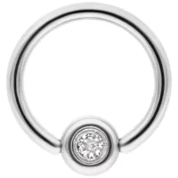 Medi Flat Back Jewelled Clip in Ring Medi Flat Back Jewelled Clip in Ring