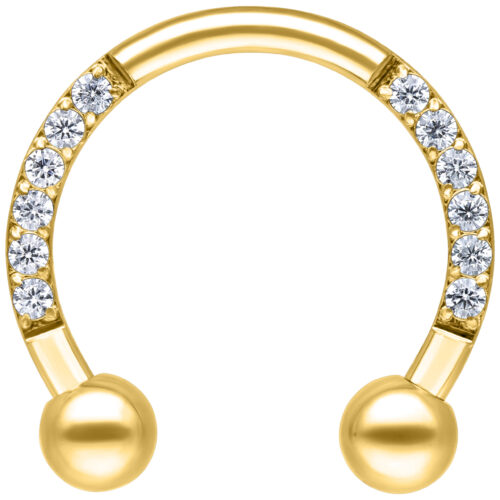 Crystal Circular Barbell