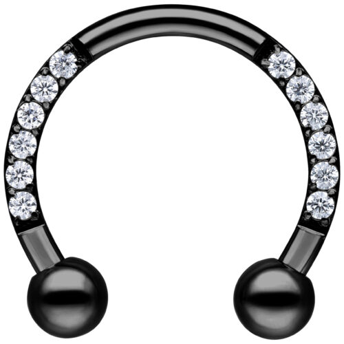 Crystal Circular Barbell