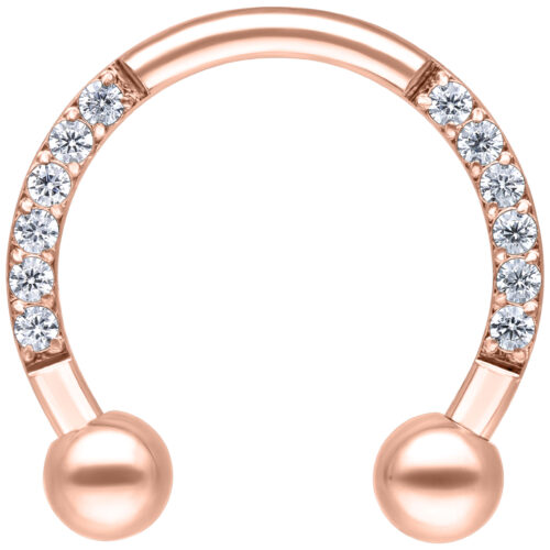 Crystal Circular Barbell