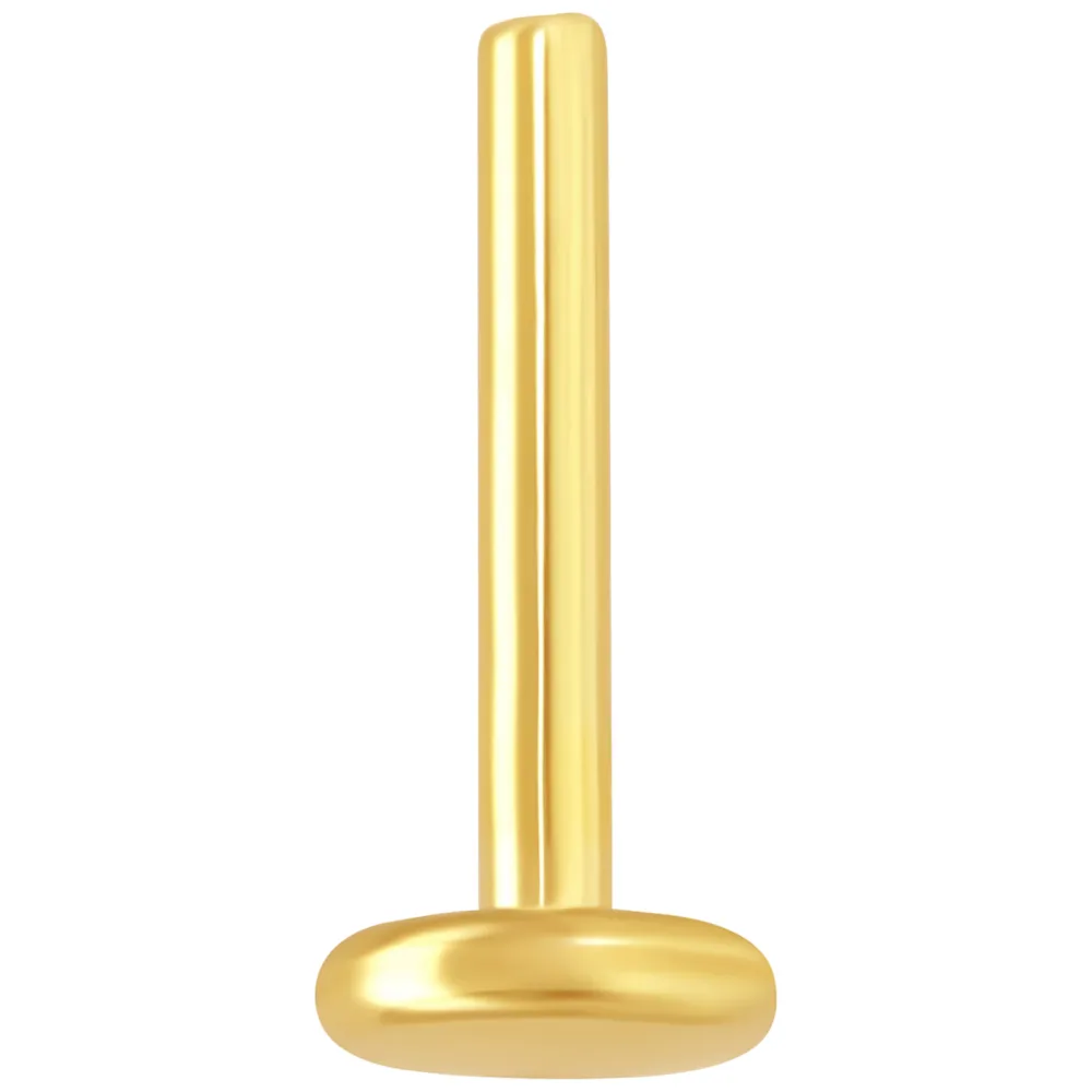Internally Labret Stud without Attachment 14k