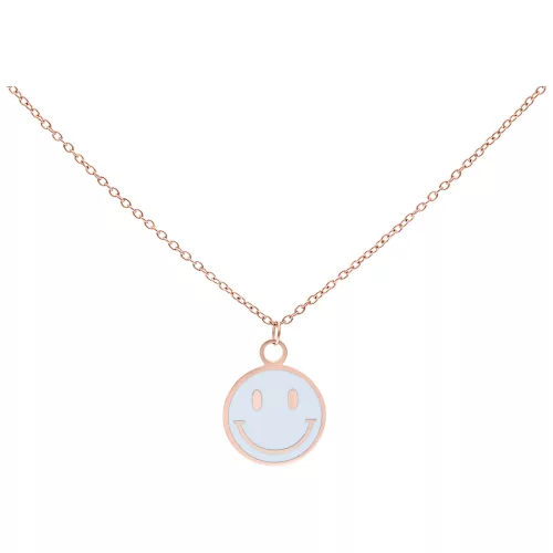 Little White Smiley Necklace