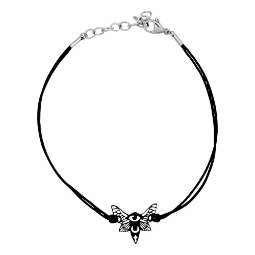 Moth Leather Ankle Chain