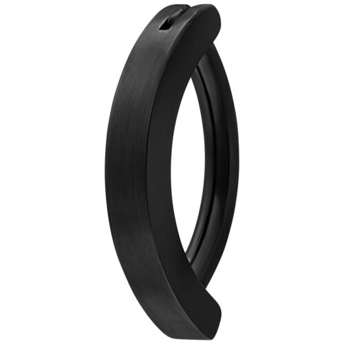 Plain Belly Arch Clicker - Black Metal