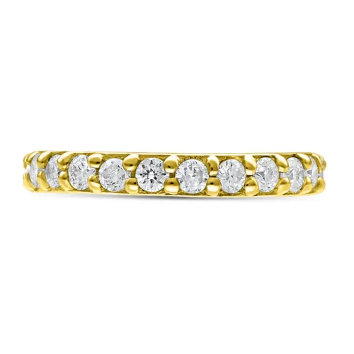 14k Hinged Row of Diamonds Ring