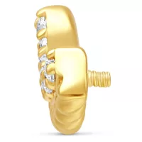 Internally Rope Crystal Attachment 14k