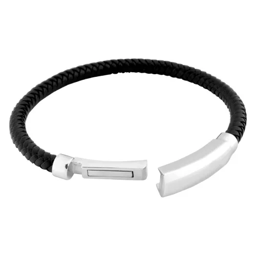 Black Braided Rock Bracelet