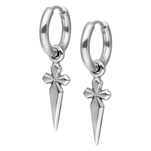 Little Bar Chain Hoops 