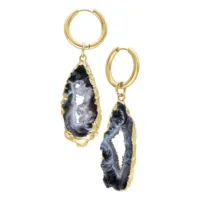 Little Indian Agate Hoops