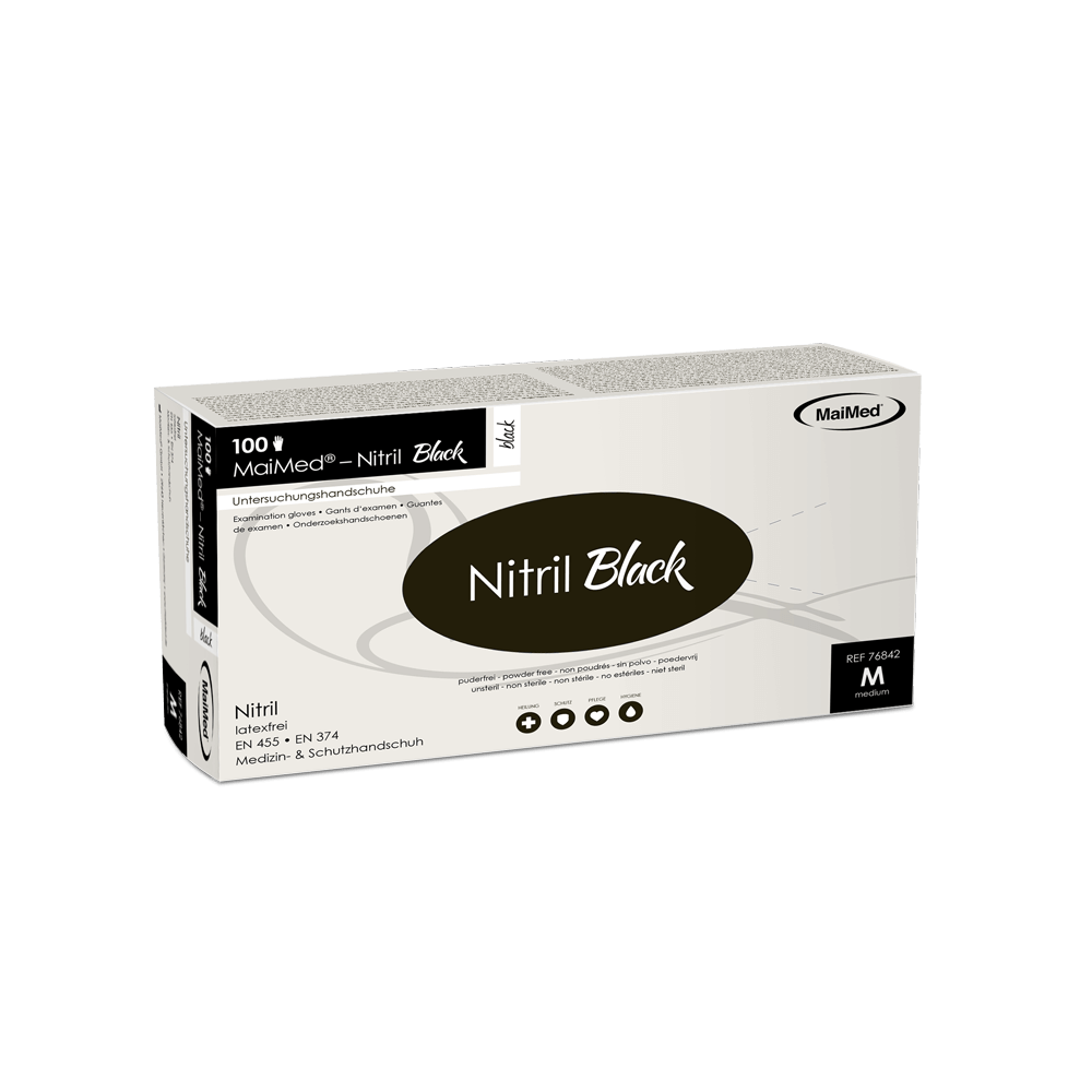 MaiMed Nitril Black Gloves MaiMed Nitril Black Gloves