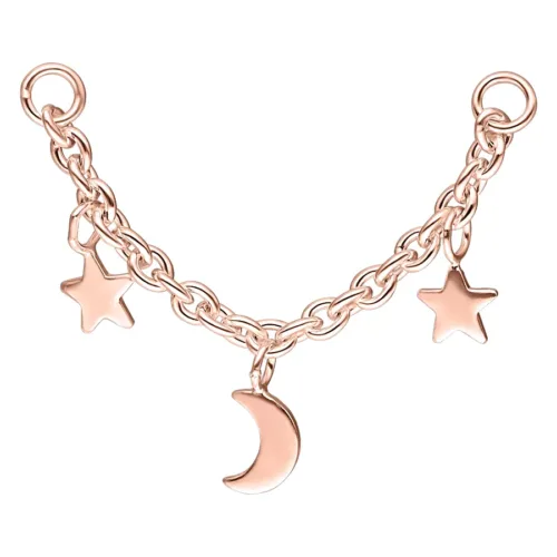 Moon & Stars Piercing Connection Chain