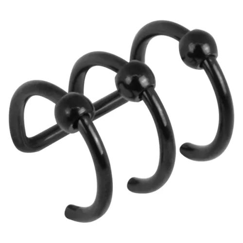 Three Barbells Big Earcuff