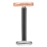 Big Circle Hammered Labret