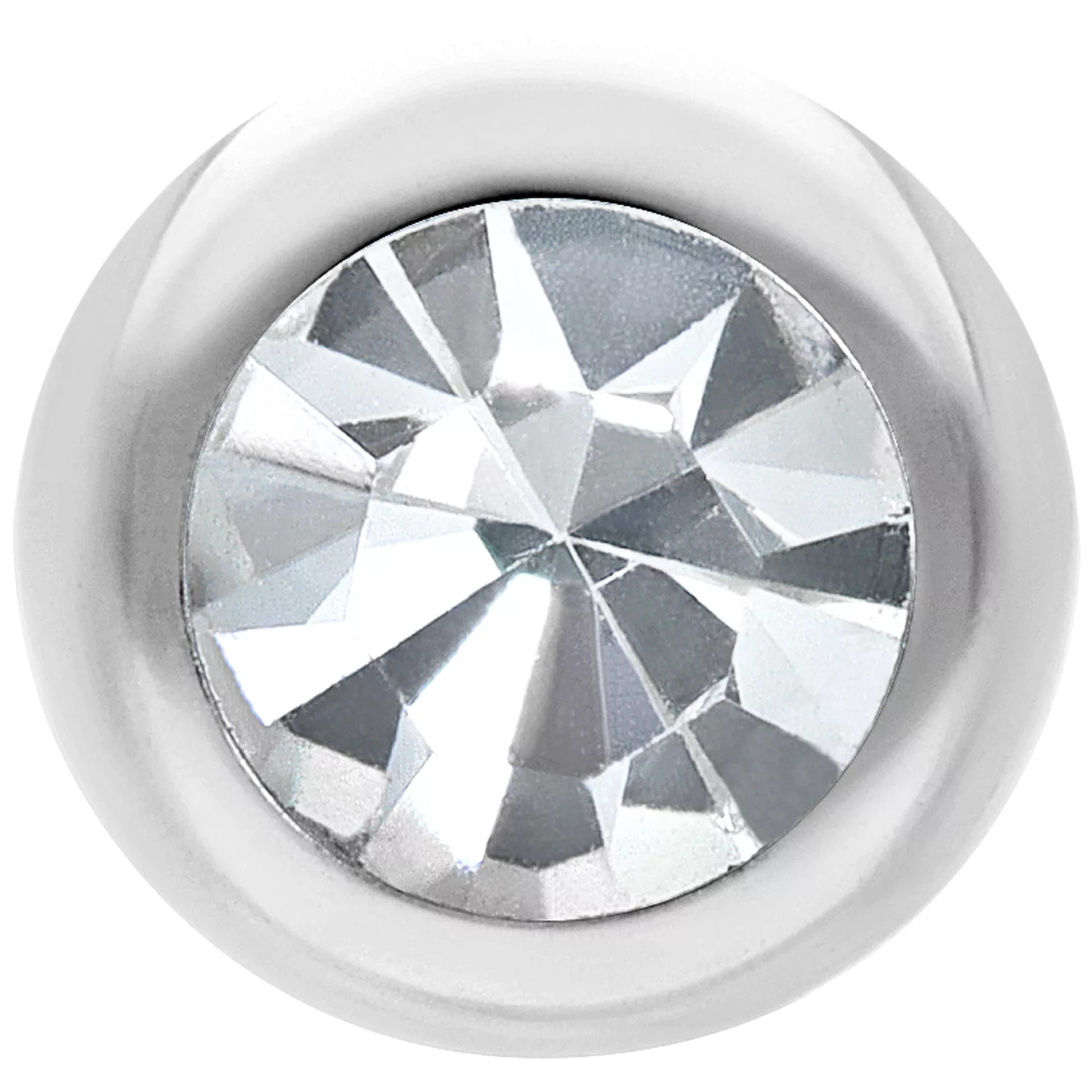 Kristallklare Titan Kugel für Piercings mit 3,0 mm Größe und 1,2 mm Stärke