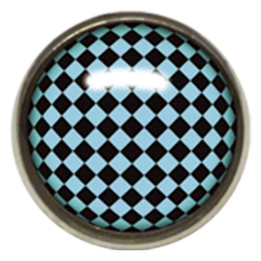 Titan Highline® Internally Threaded Ikon Disc Black and Blue Check