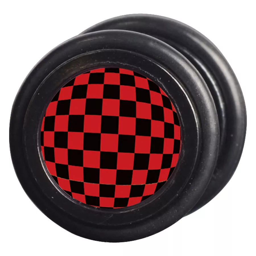 Steel Blackline® - Checkered Black & Red