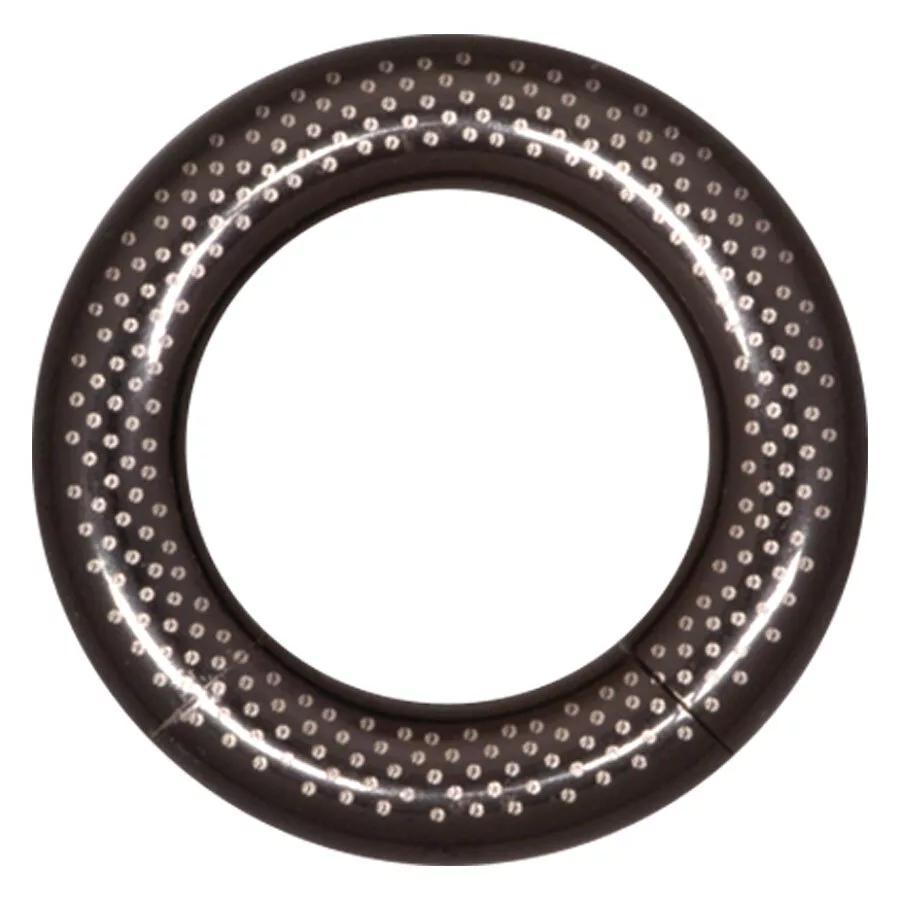 Steel Blackline® Polkadots Smooth Segment Ring