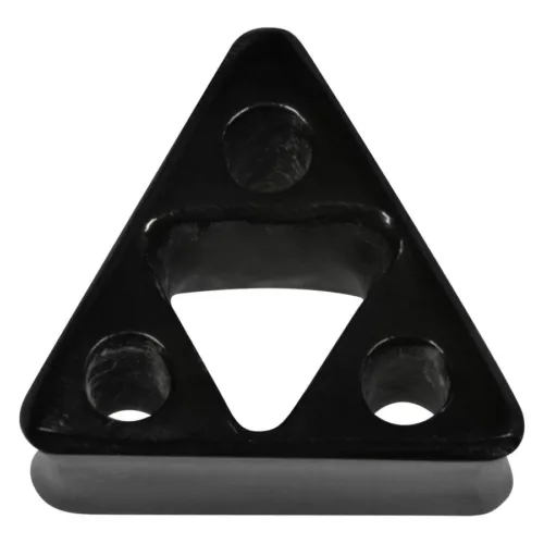 Triangle Cutout Buffalo Horn Plug - 01