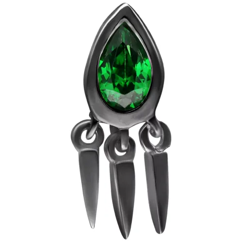 Push Fit Crystal Green Emerald Attachment