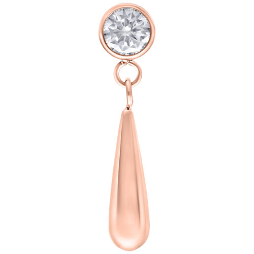 Push Fit Crystal Drop Attachment - Rosegold