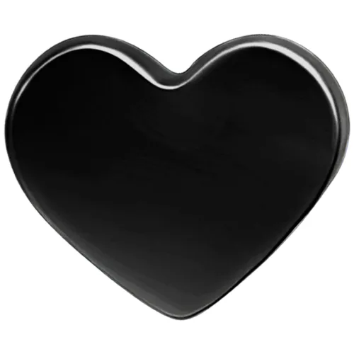 Push Fit Heart Attachment - Black Metal
