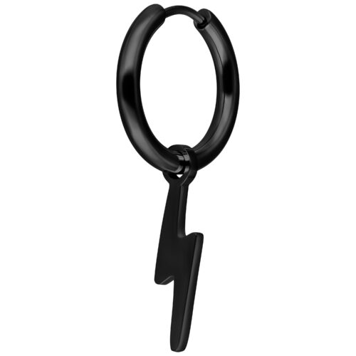 Little Flash Hoops - Black Metal