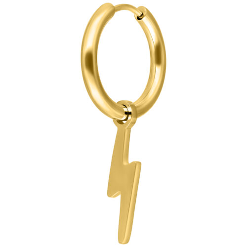 Little Flash Hoops - Golden Metal