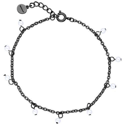 Little Pearl Armband - Black Metal