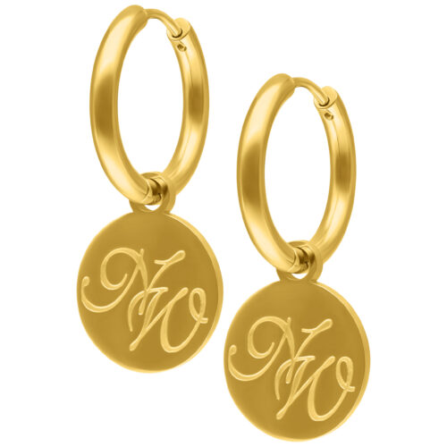 Nightwish Little Hoops Coin Logo - Golden Metal