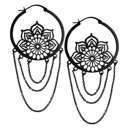 La Fleur Hoops - Black Metal