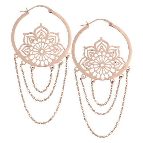 La Fleur Hoops - Rosegold