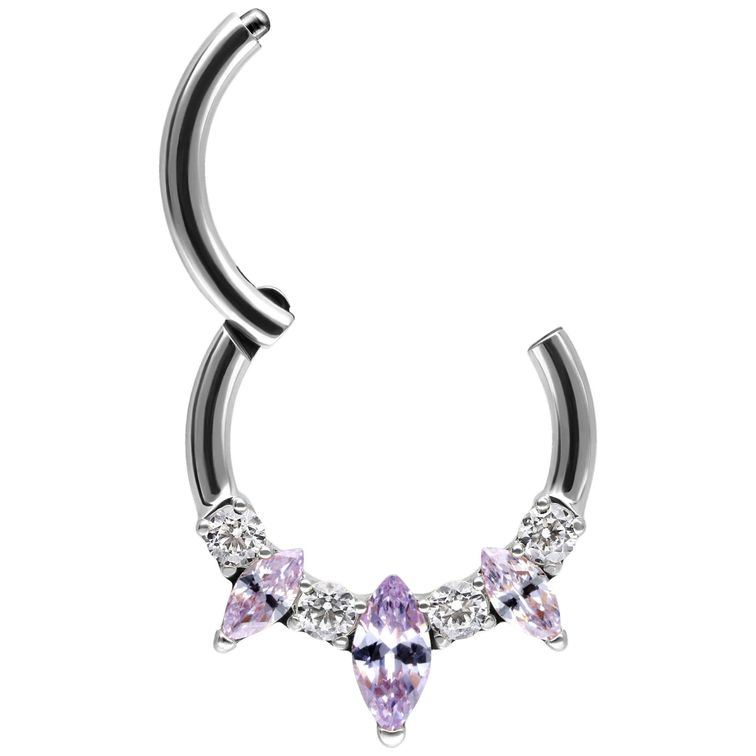 Piercing Clicker Con Stella Per Foro Al Rook - Foto 8