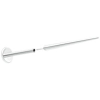 Silberner Push-Fit Einführstift aus Titan auf weißem Hintergrund