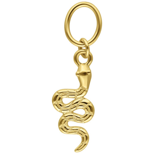18K Snake Pendant