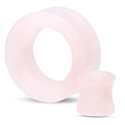 Roséfarbener Tunnel aus Stein, freistehend auf weißem Hintergrund