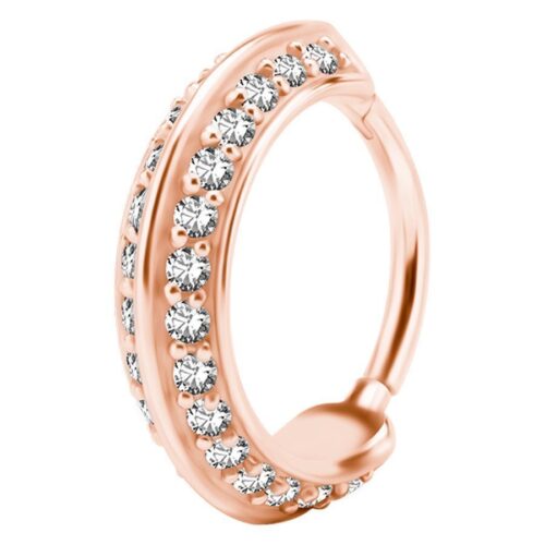 Double Jewelled Hinged Ring