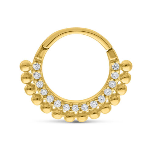 14K Little Balls Crystal Clicker