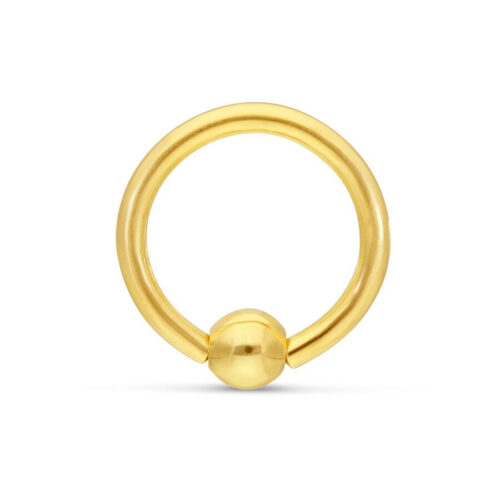 18k Ball Closure Ring<!--5d41478619b85-->