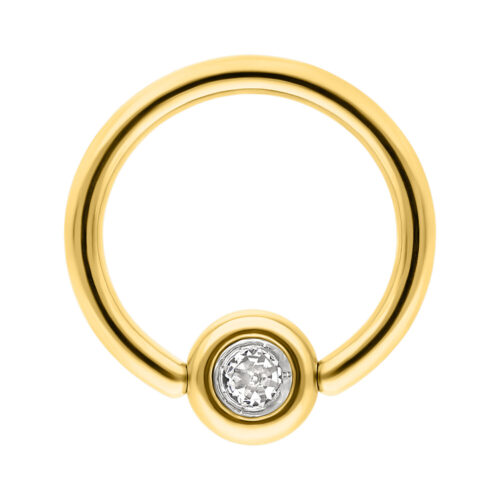 Medi Flat Back Jewelled Clip in Ring