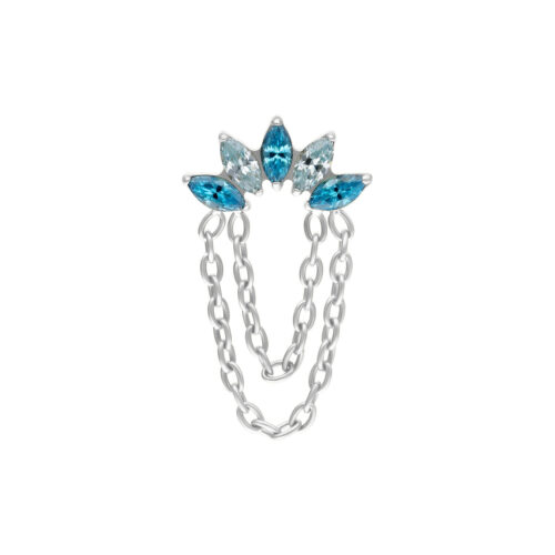 Push Fit Azure Bloom Crystal Attachment