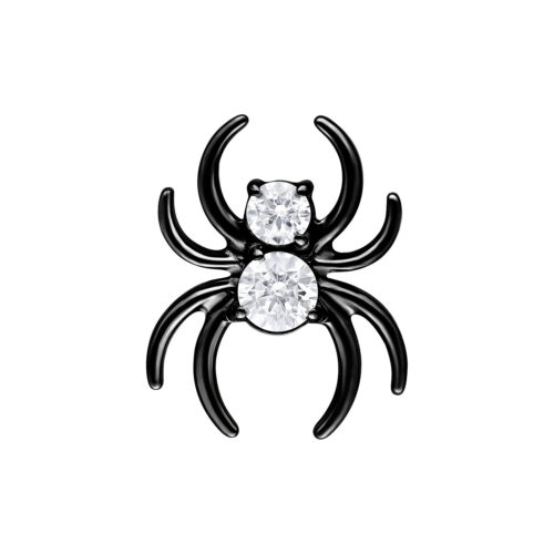 Push Fit Crystal Spider Attachment - Black Metal