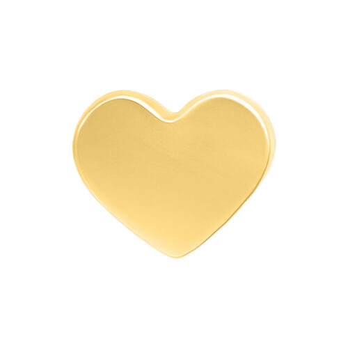 Push Fit Heart Attachment - Golden Metal
