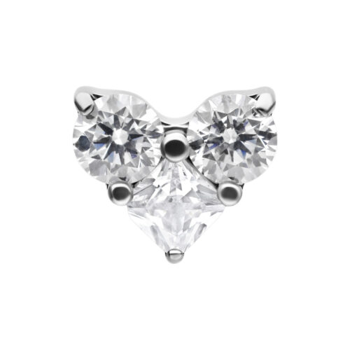 Push Fit Crystal Heart Attachment