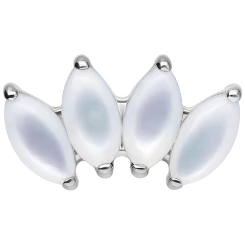 Push Fit Natural Gemstone Crown Attachment