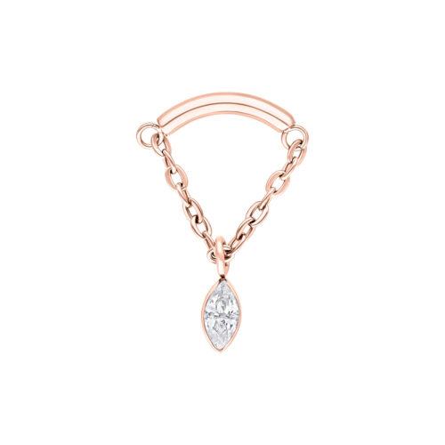 Crystal Triangle Hidden Helix Push Fit Attachment