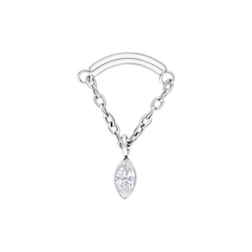 Crystal Triangle Hidden Helix Push Fit Attachment