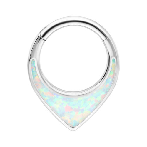 Chunky Synthetic Opal Septum Clicker