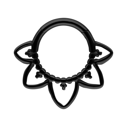 Oriental Septum Clicker - Black Metal